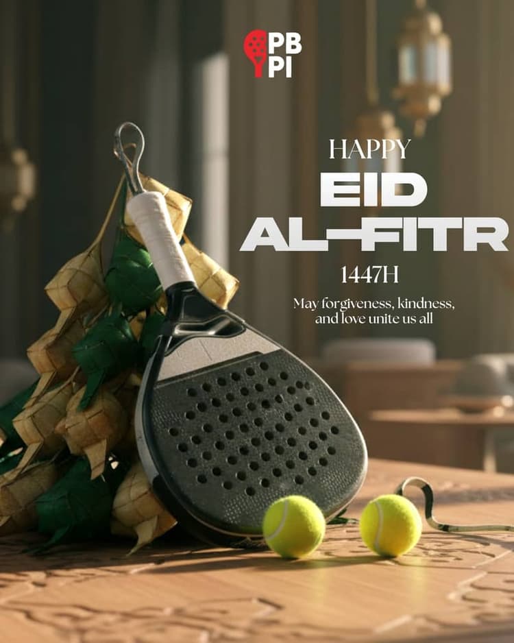 PBPI mengucapkan Selamat Hari Raya Idul Fitri 1447H. Mohon maaf lahir dan batin untuk seluruh Padel Enthusiast di Indonesia.
Mari rayakan hari kemenangan dengan penuh kedamaian
#pbpi #padel #padelindonesia PBPI mengucapkan Selamat Hari Raya Idul Fitri 1447H. Mohon maaf lahir dan batin untuk seluruh Padel Enthusiast di Indonesia.
Mari rayakan hari kemenangan dengan penuh kedamaian
#pbpi #padel #padelindonesia