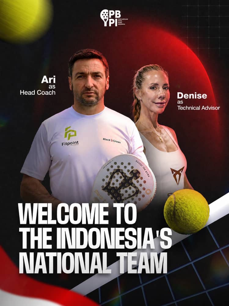A NEW ERA FOR INDONESIA! 🇮🇩🎾
Meet the duo leading our National Team to the world stage: Ari (Head Coach) and Denise (Technical Advisor).
With their international expertise, Indonesia is ready to level up the game 🏆
Are you ready to see Indonesia dominate the court?
Drop a “🔥” to welcome our new leaders!
#padel #pbpi #timnas #padelindonesia A NEW ERA FOR INDONESIA! 🇮🇩🎾
Meet the duo leading our National Team to the world stage: Ari (Head Coach) and Denise (Technical Advisor).
With their international expertise, Indonesia is ready to level up the game 🏆
Are you ready to see Indonesia dominate the court?
Drop a “🔥” to welcome our new leaders!
#padel #pbpi #timnas #padelindonesia